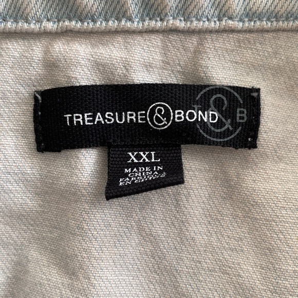 Treasure & Bond Acid Washer Denim Jacket XXL - Picture 2 of 3